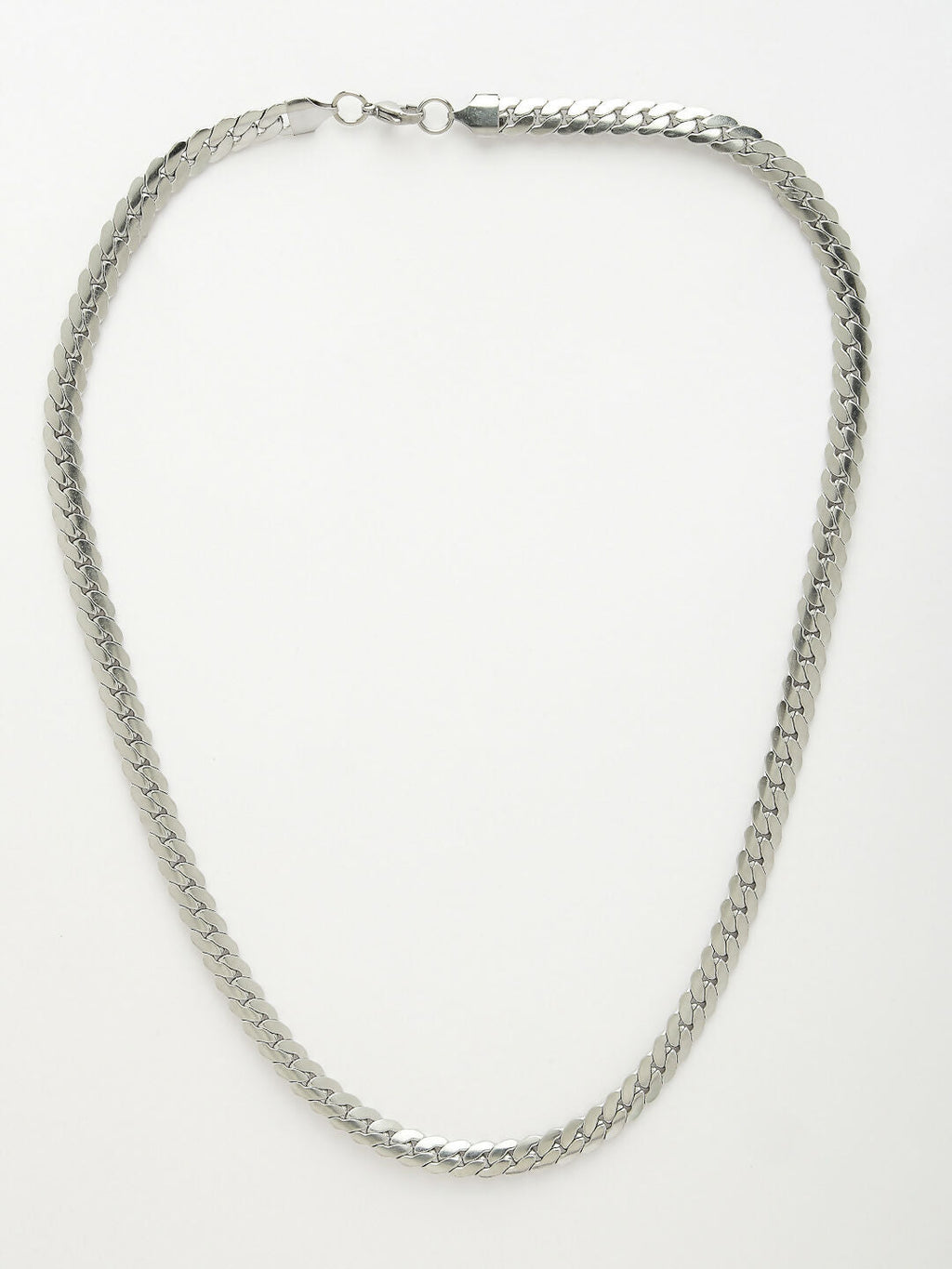 NVR Men's Silver-Plated Stainless Steel Chain