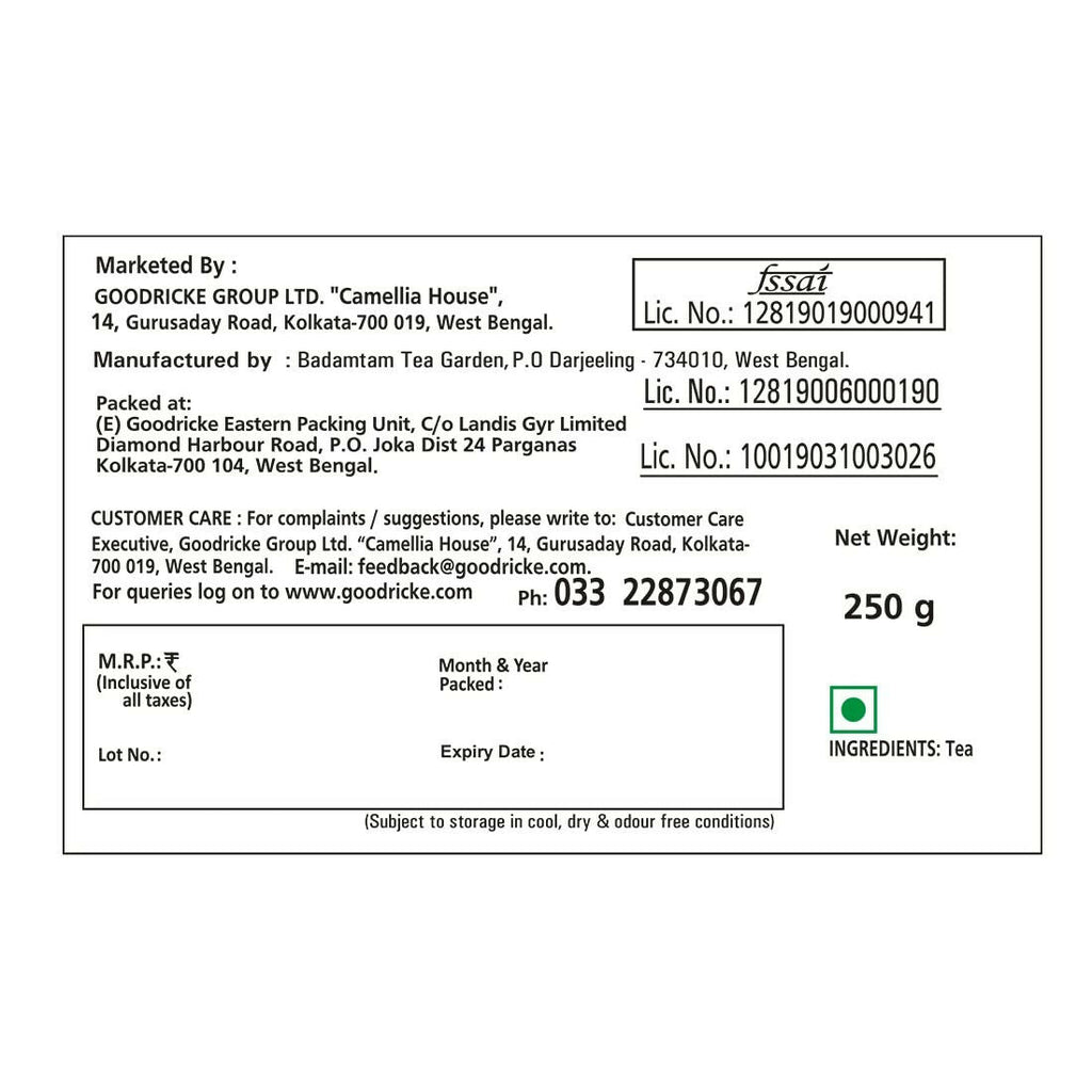 Goodricke Badamtam Darjeeling Tea