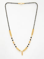 NVR Women's Set of 2 Gold-Polished Black Beaded Mangalsutra - Distacart
