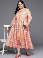 Ahalyaa Women's Traditional wear Ethnic Dress - Multi Color - Distacart
