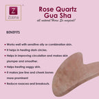 Zobha Rose Quartz Gua Sha