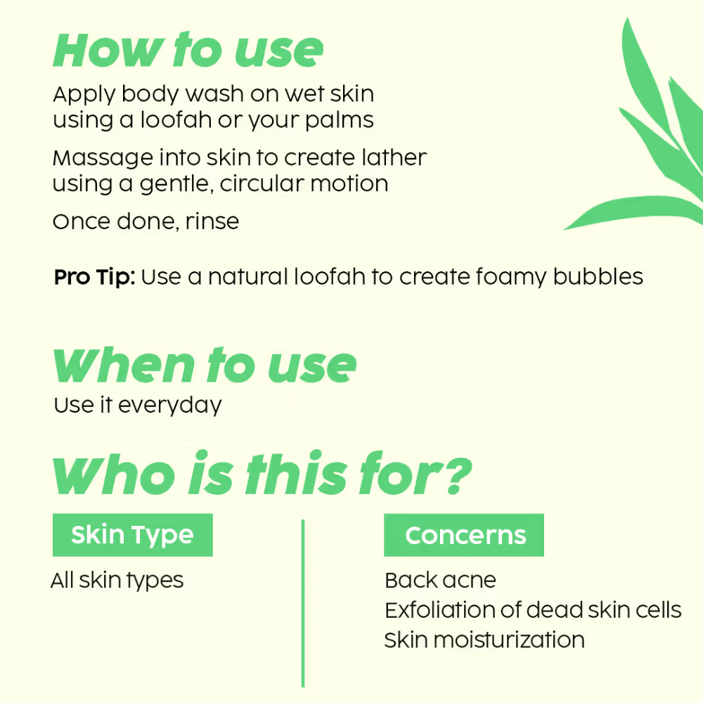 PLIX The Plant Fix 2% Salicylic Acid Body Wash