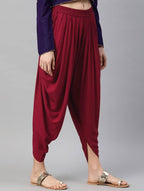 Women’s Maroon Dhoti Pant CH08D