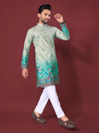 Anaita Light Green Multi Colour Kurta