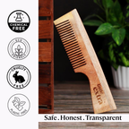 Little Extra Wooden Neem Comb For Hair Growth