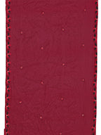 Embroidered Kurta With Pant & Embroidered Cut Work Organza Dupatta, Maroon - Hiral Fashion - Distacart