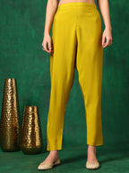 Embroidered Kurta With Pant & Embroidered Dupatta, Yellow - Hiral Fashion - Distacart