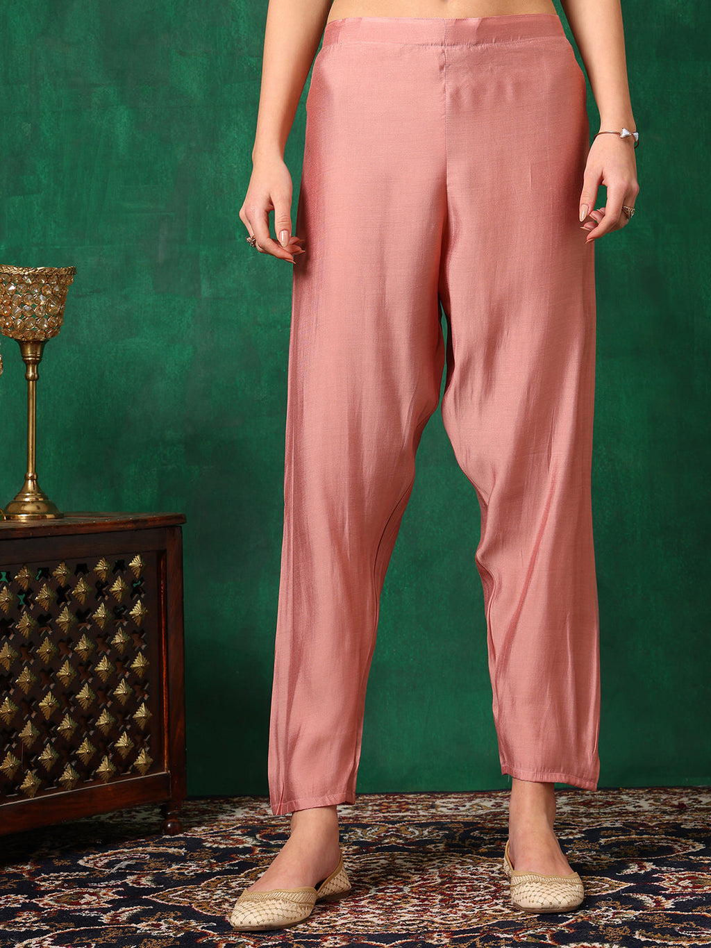 Embroidered Kurta With Pant & Embroidered Dupatta, Pink - Hiral Fashion - Distacart