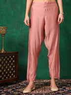 Embroidered Kurta With Pant & Embroidered Dupatta, Pink - Hiral Fashion - Distacart