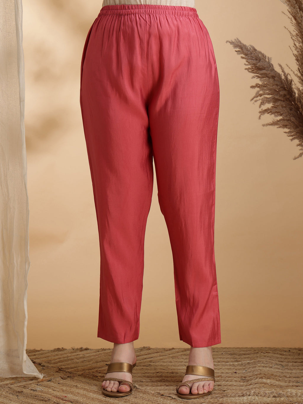 Sequined Embroidered Kurta With Pant & Floral Printed Dupatta, Pink - Hiral Fashion - Distacart
