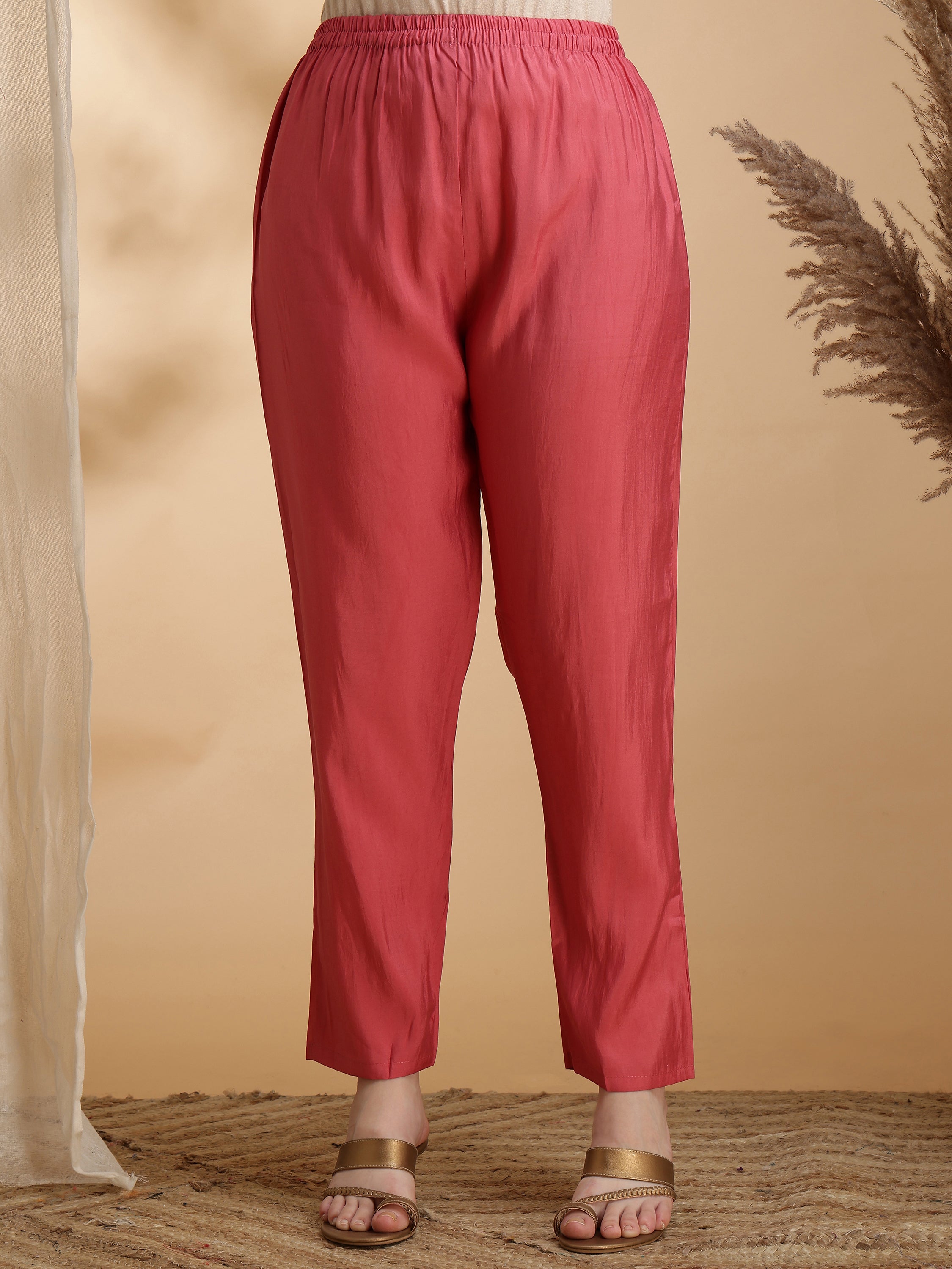 Sequined Embroidered Kurta With Pant & Floral Printed Dupatta, Pink - Hiral Fashion - Distacart