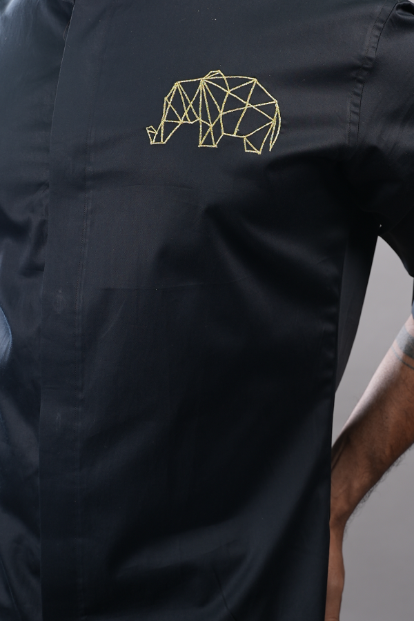 Perto Elephant Designer Men's Shirt by Hilo Design
