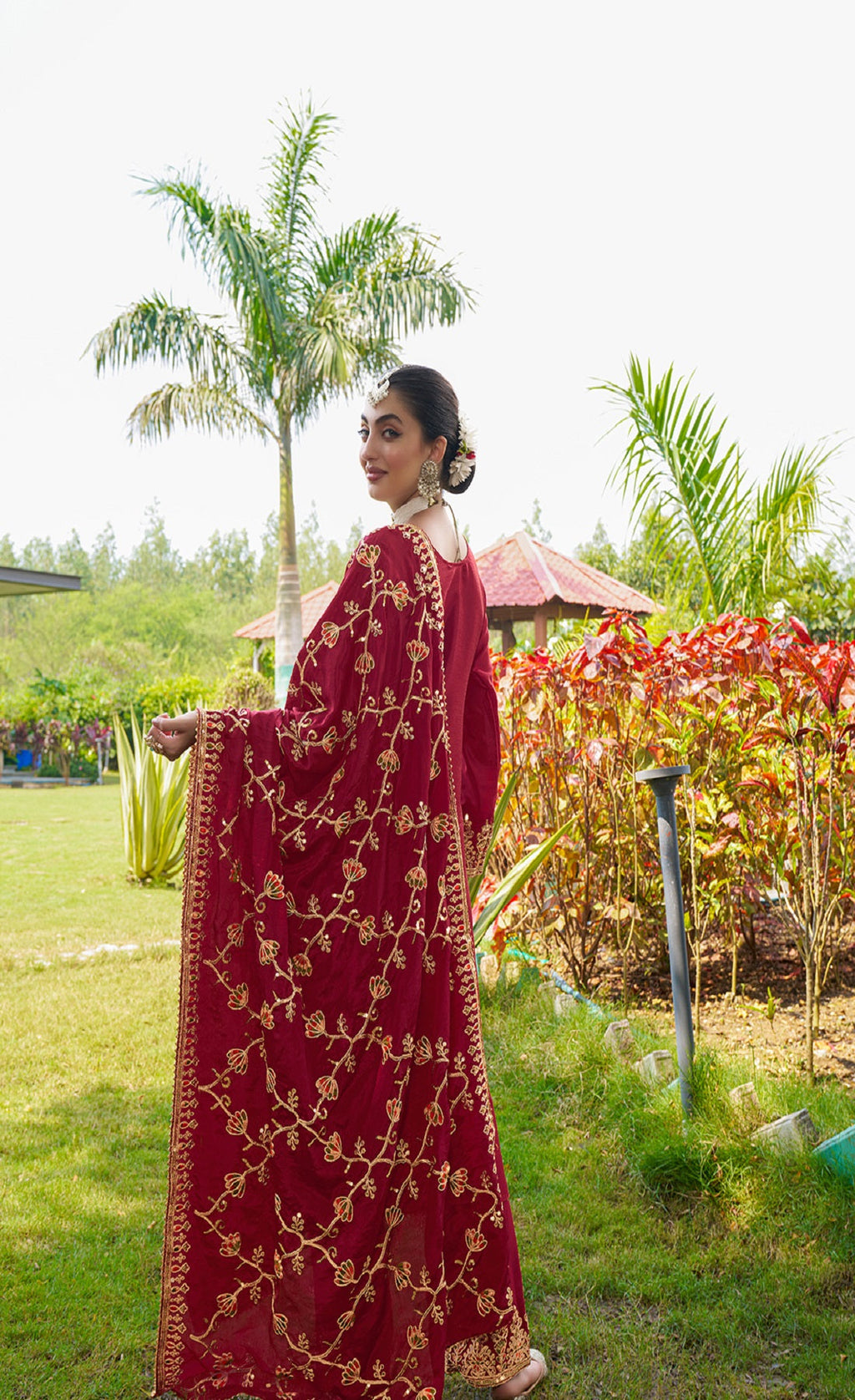Teeya Creation Rani Color Chinon Silk Heavy Embroidery Work Fully Stitched Salwar Suit