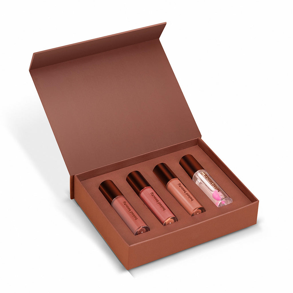 Baked Beauty With All My Heart Liquid Lipstick Gift Set For Women (4mlx4)