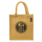 MiDazzle Jute Lunch Bag  (With Zipper) JdJLB1402