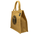 MiDazzle Jute Lunch Bag  (With Zipper) JdJLB1402