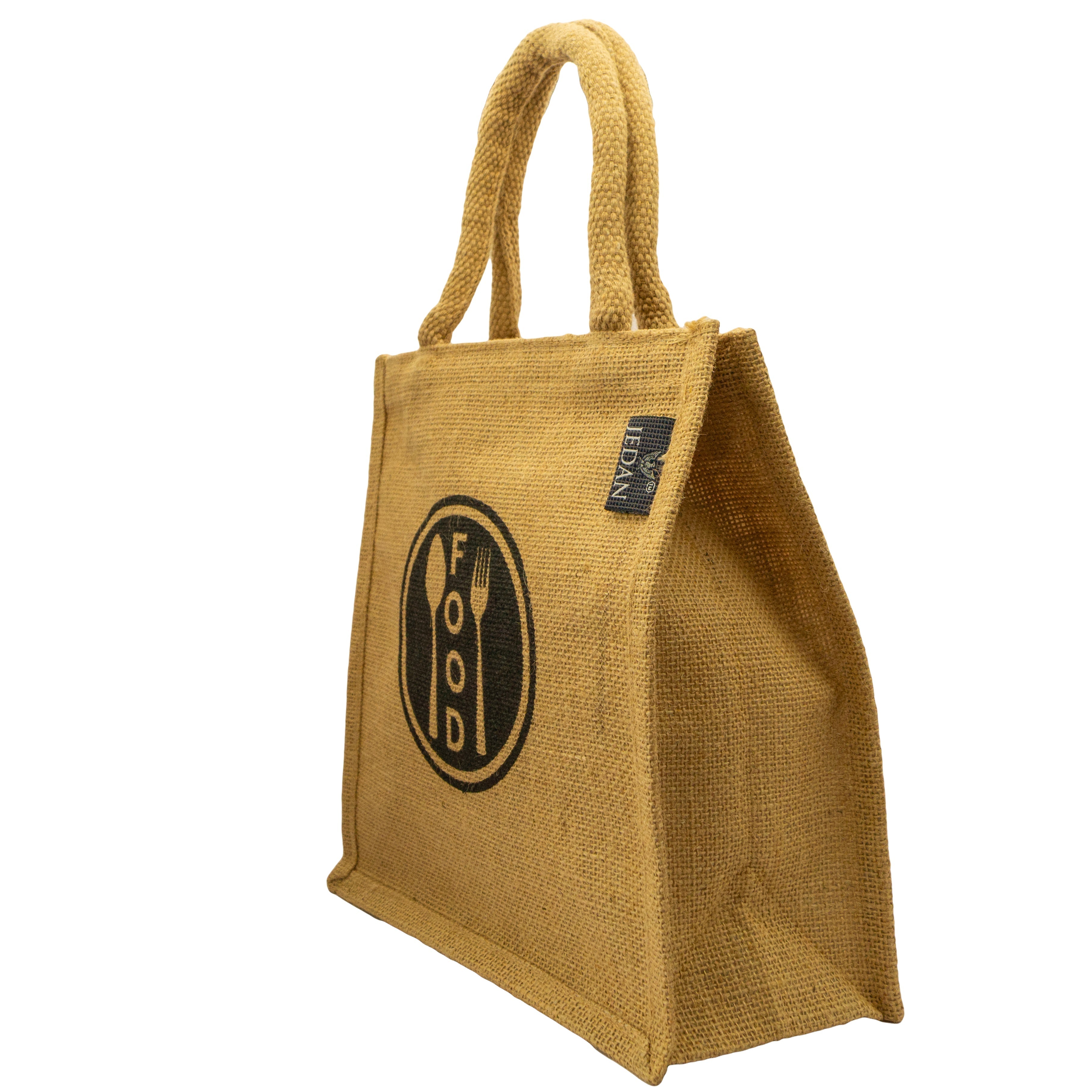 MiDazzle Jute Lunch Bag  (With Zipper) JdJLB1402