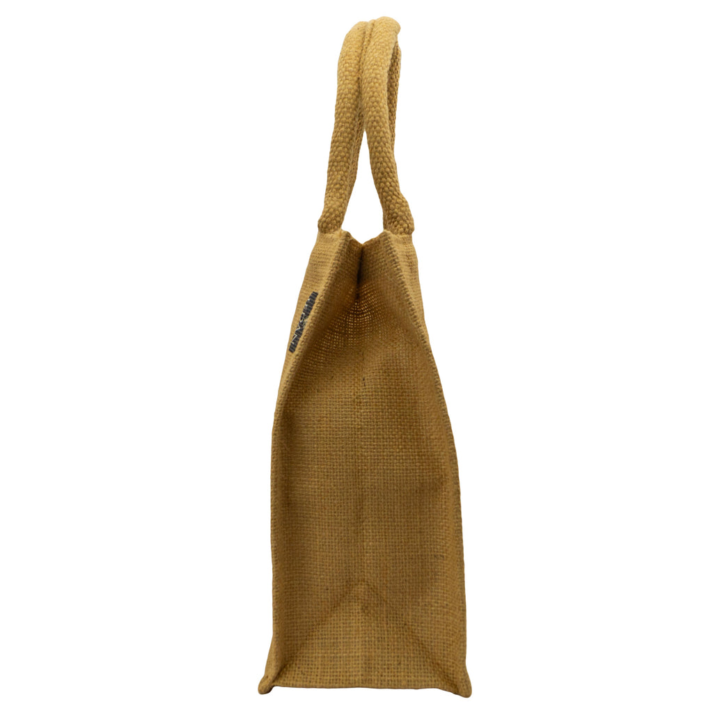 MiDazzle Jute Lunch Bag  (With Zipper) JdJLB1402