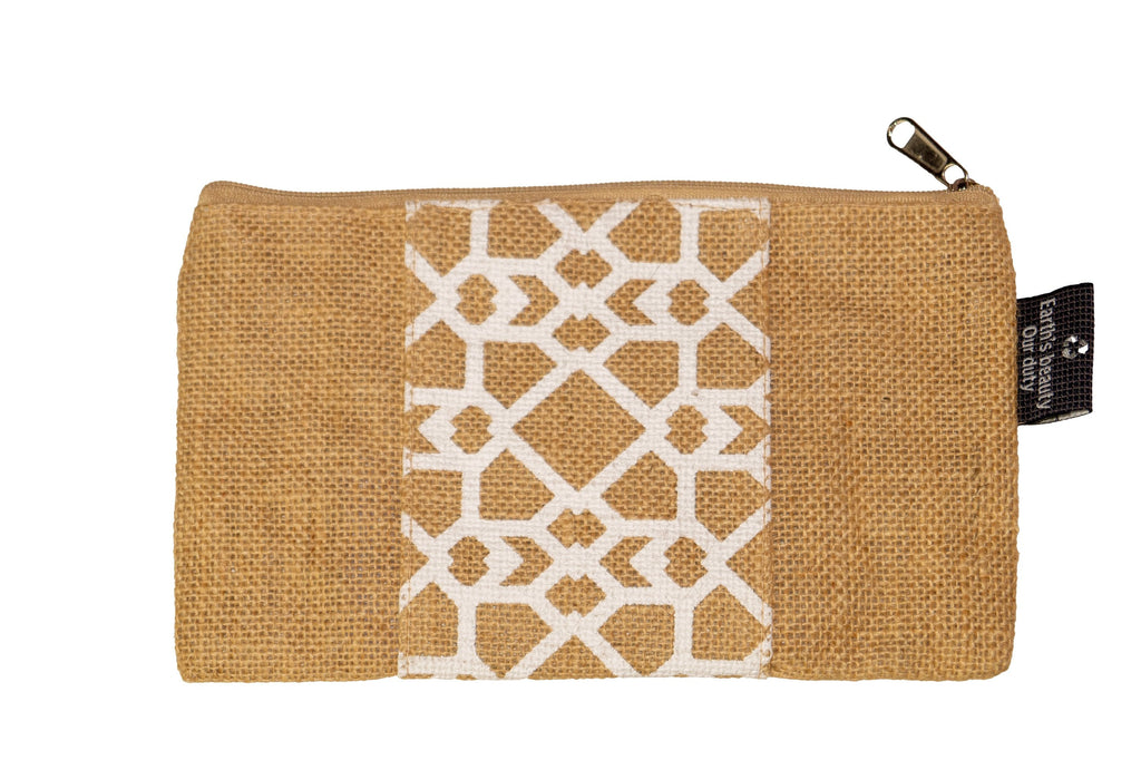 MiDazzle Jute Zipper Pouch JdJZP2001