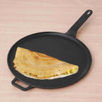 The Indus Valley CASTrong Cast Iron Tawa With Long Handle,Pre-seasoned, Nonstick, 100% Pure, Toxin-free, Induction, 28.5cm, 2.4kg - Distacart