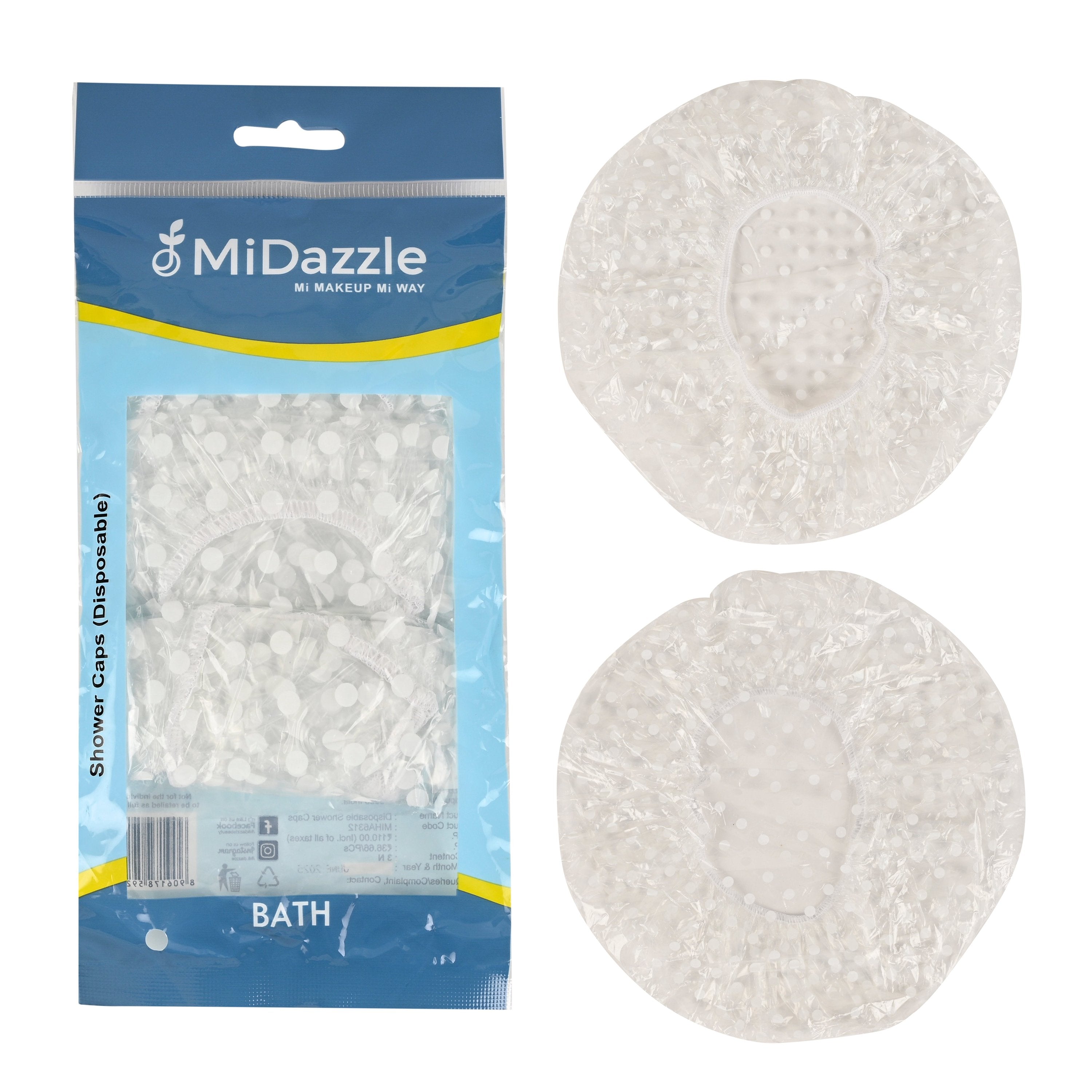 MiDazzle Shower Caps 3S (Disposable) MIHA6312 - Distacart