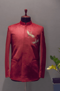 Granate Designer Men's Indo western by Hilo Design