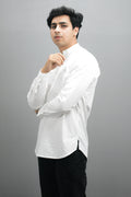 Fabmade Men White Pure Cotton Short Kurta