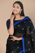 Very Much Indian Pure Linen Saree With Sleek Border and Exclusive Design - Distacart