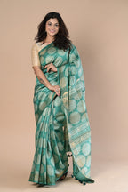 Very Much Indian Exclusive Handloom Pure Tussar Silk Saree By Khadigram Certified Weavers