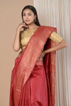 Very Much Indian Exclusive Pure Moonga Tussar Silk Saree With Beautiful Border - Distacart