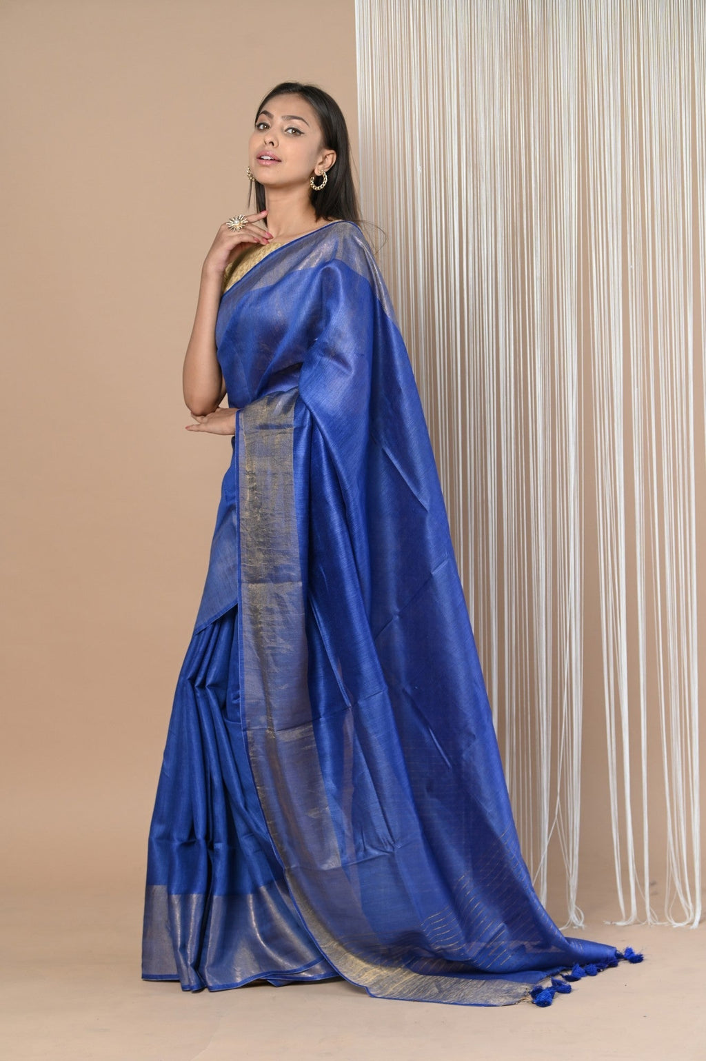 Very Much Indian Exclusive Pure Moonga Tussar Silk Saree With Beautiful Border
