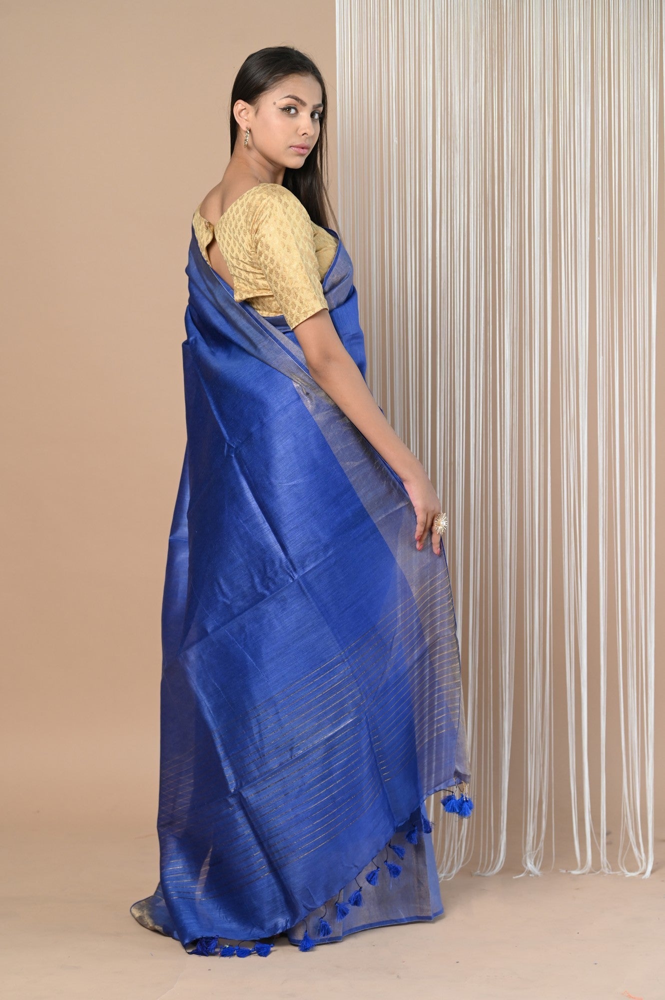 Very Much Indian Exclusive Pure Moonga Tussar Silk Saree With Beautiful Border