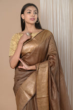 Very Much Indian Exclusive Pure Moonga Tussar Silk Saree With Beautiful Border - Distacart