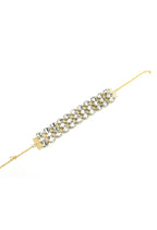 Mominos Fashion Johar Kamal Gold-Plated Finish Stone Choker For Women (White) - Distacart