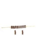 Mominos Fashion Johar Kamal Gold-Plated Finish Stone Choker For Women (Brown) - Distacart