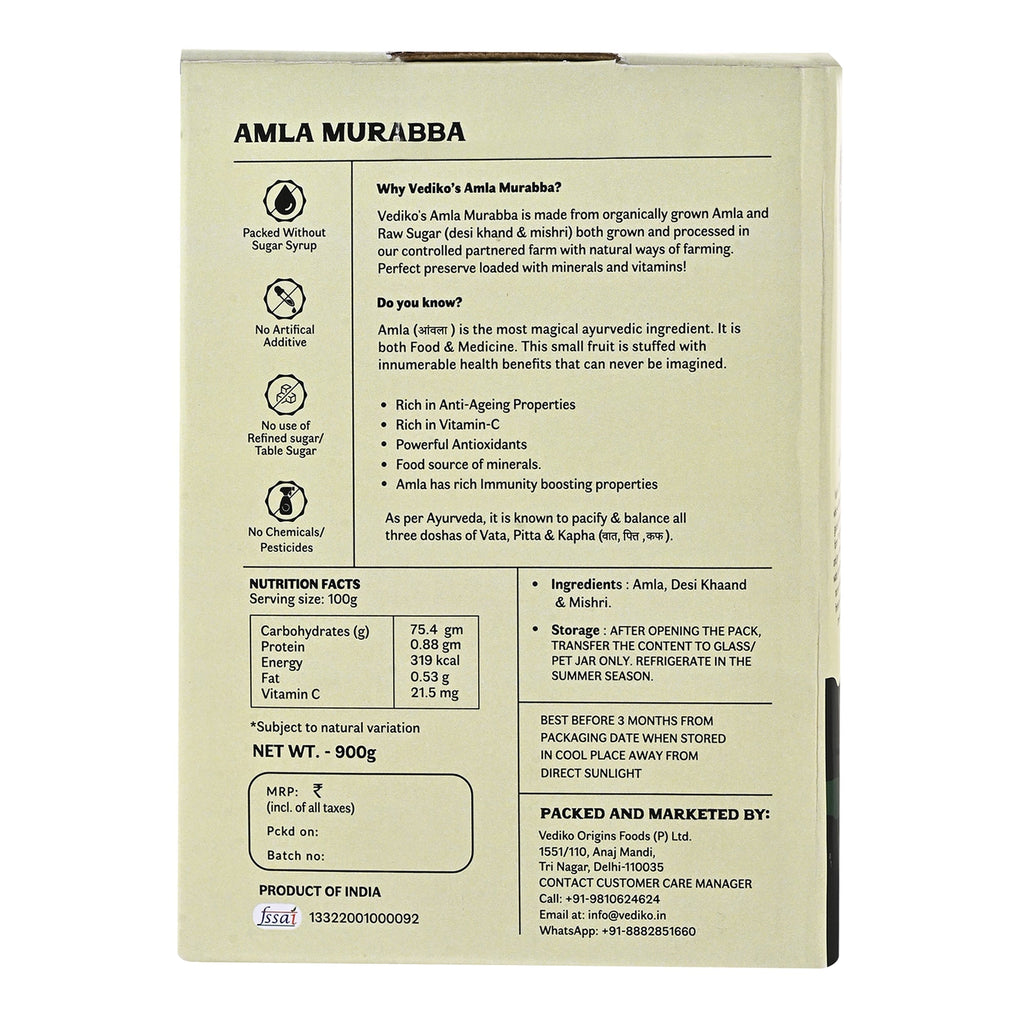 Vediko Origins Amla Murabba - Distacart