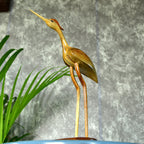Sowpeace Elegant Wooden Carved Flamingo Sculpture: Premium Abstract Decor Accent - Distacart