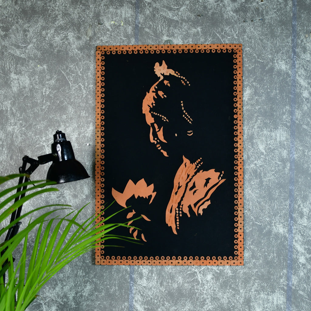 Sowpeace Terracotta light and shadow wall art - Distacart
