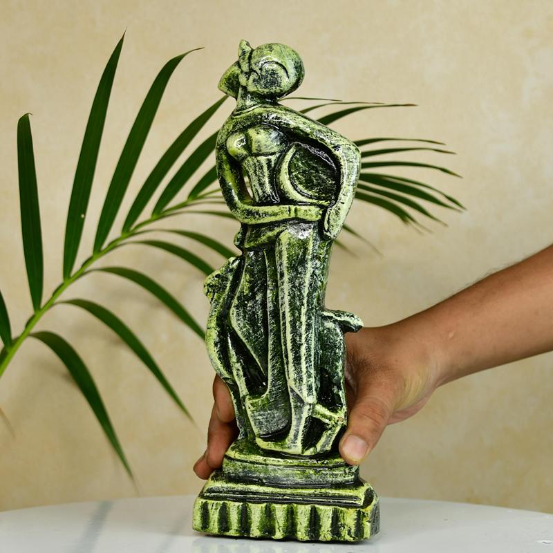 Sowpeace Premium Terracotta Abstract Lady with Deer Tabletop - Distacart