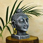 Sowpeace Premium Large Terracotta Meditating Buddha Head Tabletop - Distacart