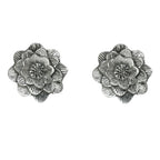 Mominos Fashion Johar Kamal Silver-Plated Brass Finish Rose Design Choker For Women (Silver) - Distacart