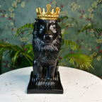 Sowpeace Black Lion Showpiece - Distacart