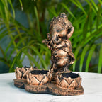Ganesh Resin Candle Holder by Sowpeace / Artisan Home Decor & Showpiece - Distacart