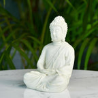 Sowpeace White Resin Buddha - Distacart