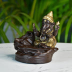 Golden Ganesh Resin Tabletop Decor by Sowpeace / Unique Home Showpiece - Distacart