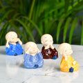 Sowpeace Resin Mini Monk Set of 4 - Distacart