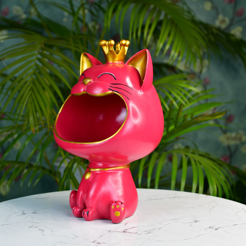 Sowpeace Moulded Resin Cat Holder - Distacart