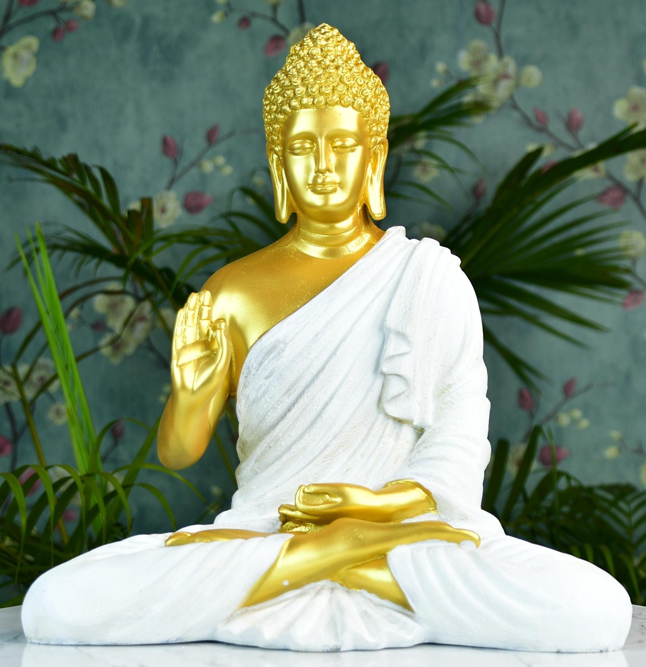 Sowpeace Resin Gold Buddha Decor - Distacart