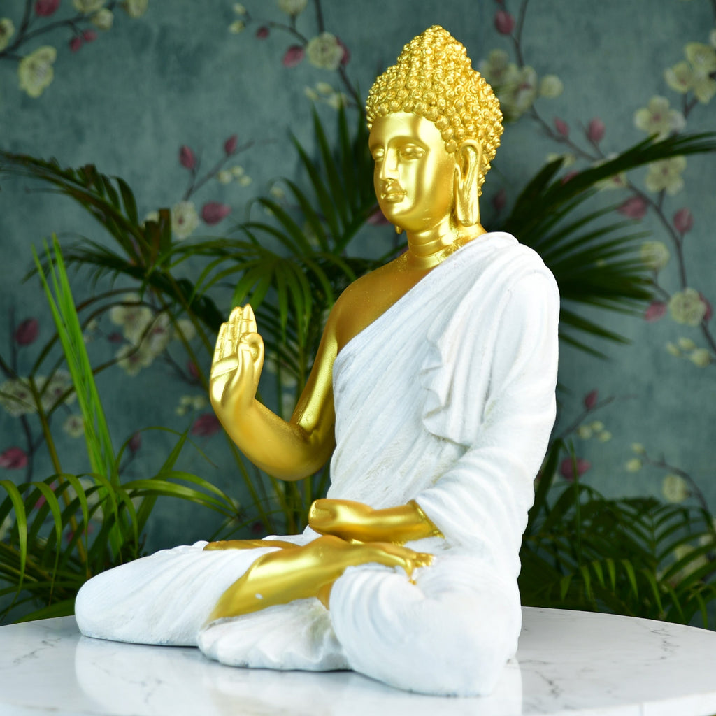 Sowpeace Resin Gold Buddha Decor - Distacart