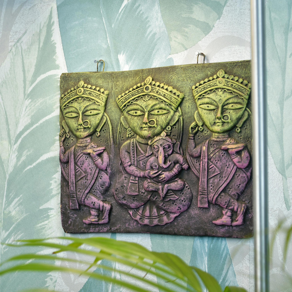 Sowpeace Premium Terracotta Jamini Roy Abstract Wall Art Decor - Distacart